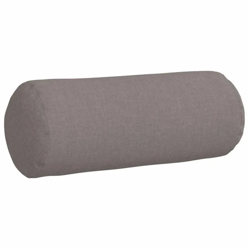Pagalvės 2 pcs Taupe Ø 15 x 40 cm audinys