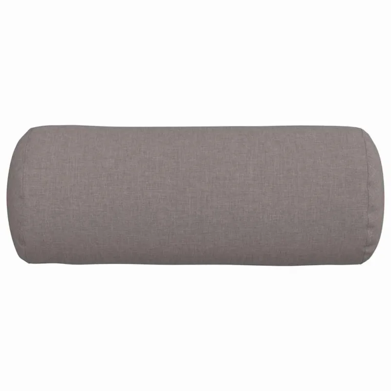 Pagalvės 2 pcs Taupe Ø 15 x 40 cm audinys