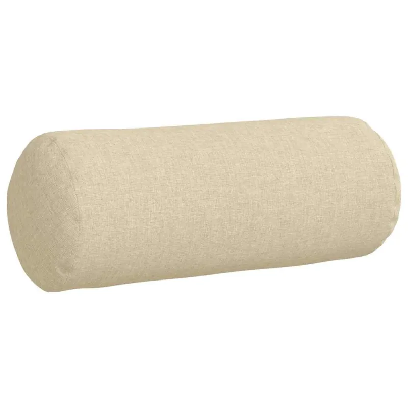 Pagalvės 2 pcs Kreminė Ø 15 x 40 cm audinys