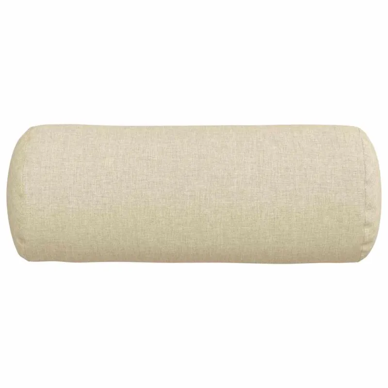 Pagalvės 2 pcs Kreminė Ø 15 x 40 cm audinys