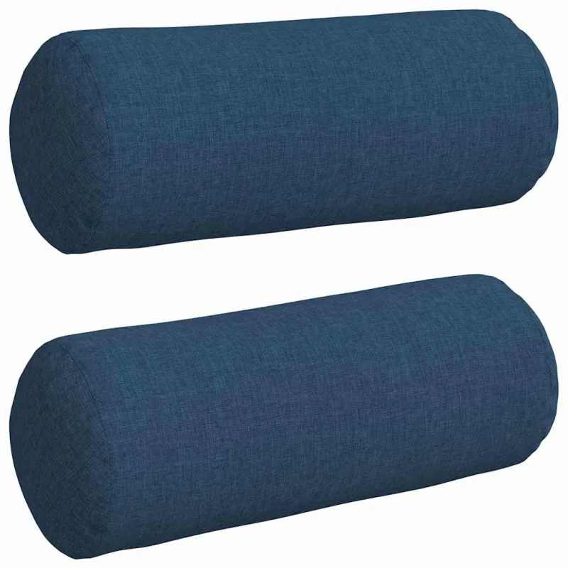 Pagalvės 2 pcs Mėlyna Ø 15 x 40 cm audinys