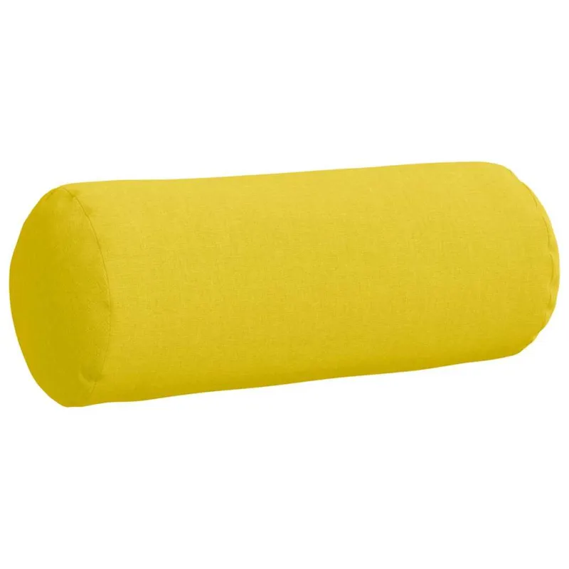 Pagalvės 2 pcs Šviesi geltona Ø 15 x 40 cm audinys