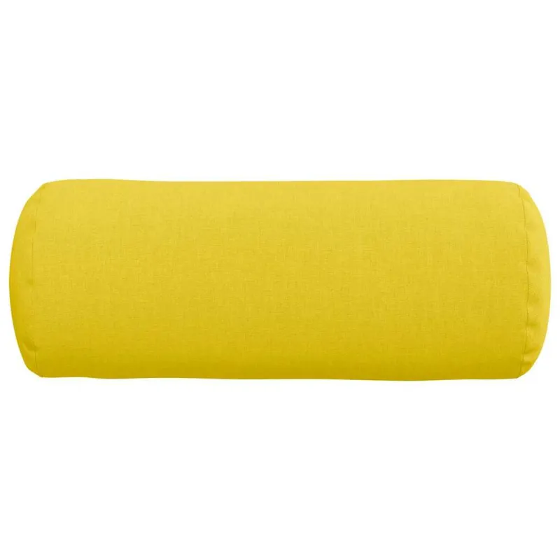 Pagalvės 2 pcs Šviesi geltona Ø 15 x 40 cm audinys