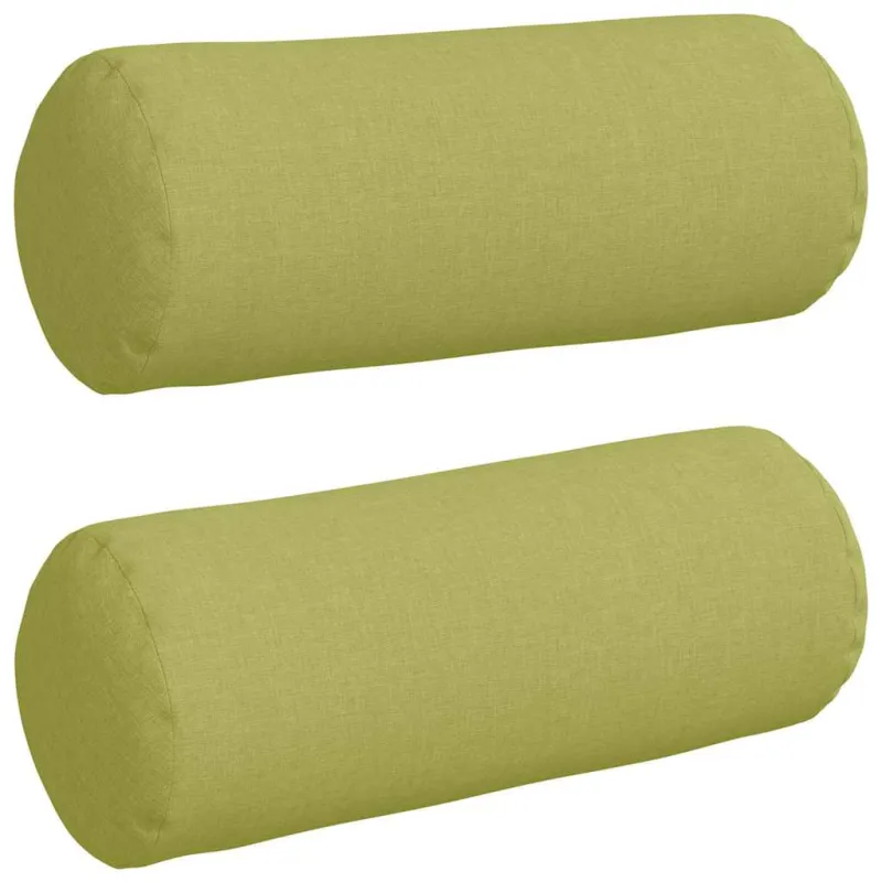 Pagalvės 2 pcs Šviesiai žalia Ø 15 x 40 cm audinys