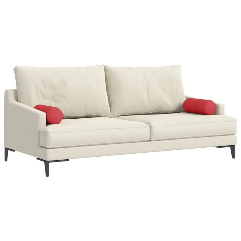 Pagalvės 2 pcs Raudona Ø 15 x 40 cm audinys