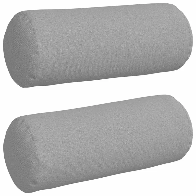 Pagalvės 2 pcs Debesų pilka Ø 15 x 40 cm audinys