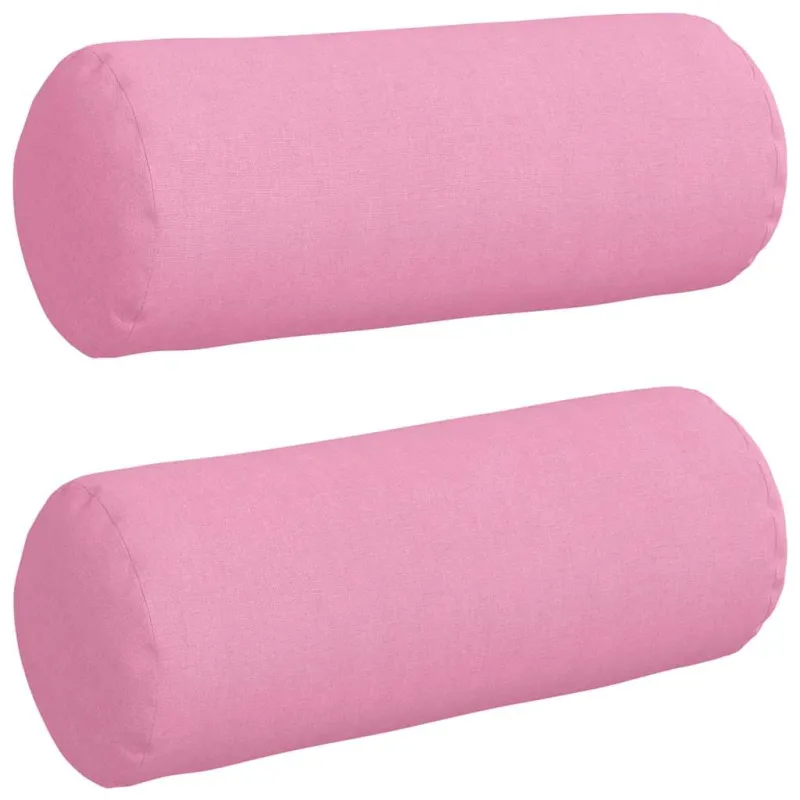 Pagalvės 2 pcs Rožinė Ø 15 x 40 cm audinys
