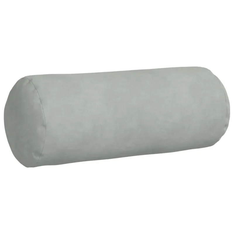 Pagalvės 2 pcs Šviesiai pilka Ø 15 x 40 cm Kordūrinis audinys