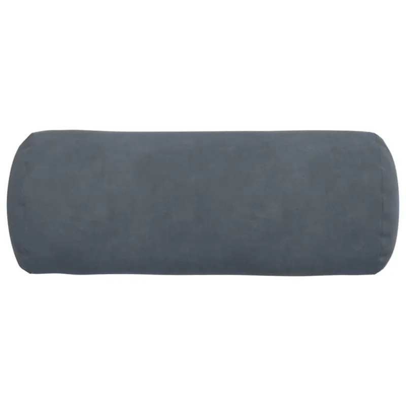 Pagalvės 2 pcs Tamsiai pilka Ø 15 x 40 cm Kordūrinis audinys