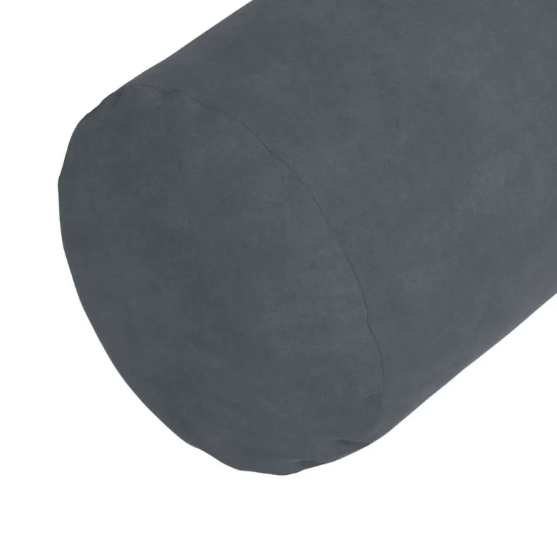Pagalvės 2 pcs Tamsiai pilka Ø 15 x 40 cm Kordūrinis audinys