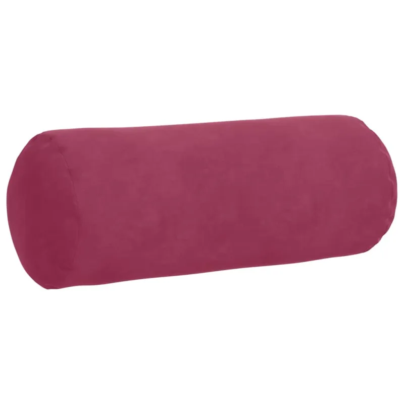Pagalvės 2 pcs Vyno raudona Ø 15 x 40 cm Kordūrinis audinys