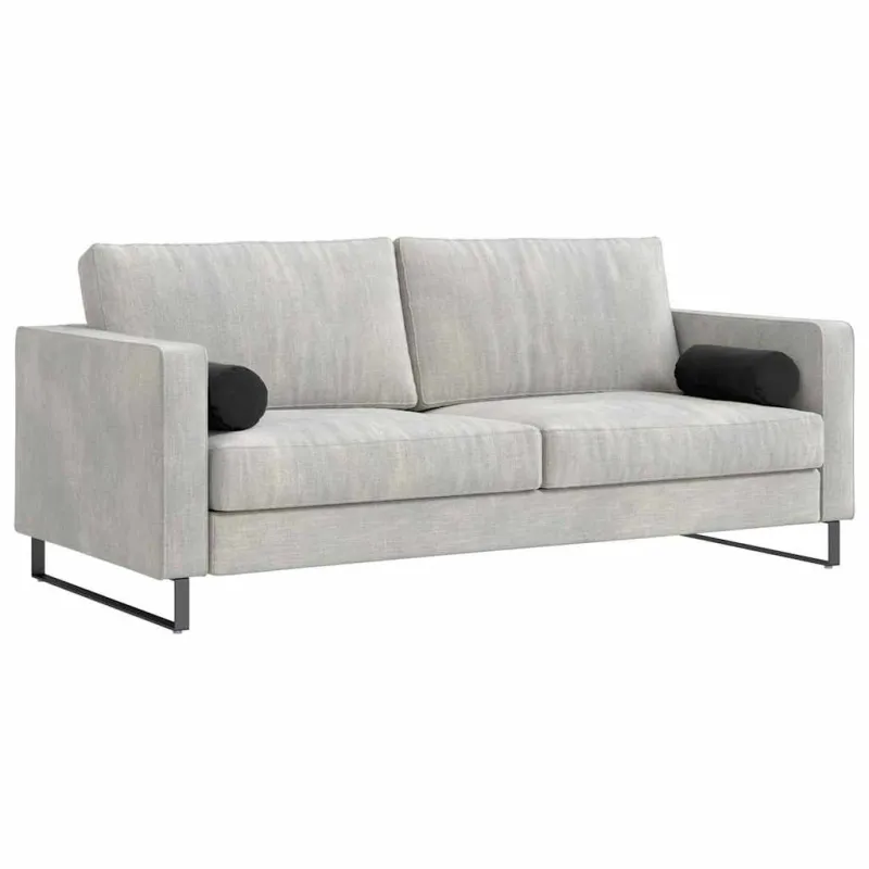 Pagalvės 2 pcs Juoda Ø 15 x 40 cm Kordūrinis audinys