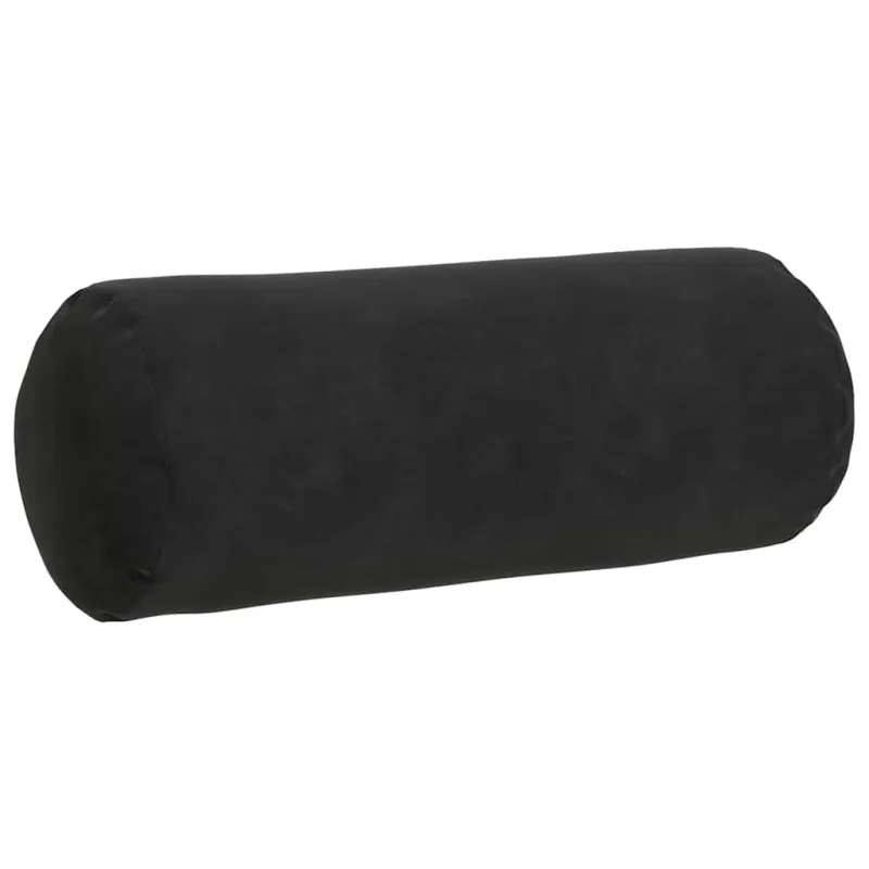 Pagalvės 2 pcs Juoda Ø 15 x 40 cm Kordūrinis audinys