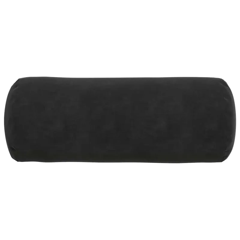Pagalvės 2 pcs Juoda Ø 15 x 40 cm Kordūrinis audinys