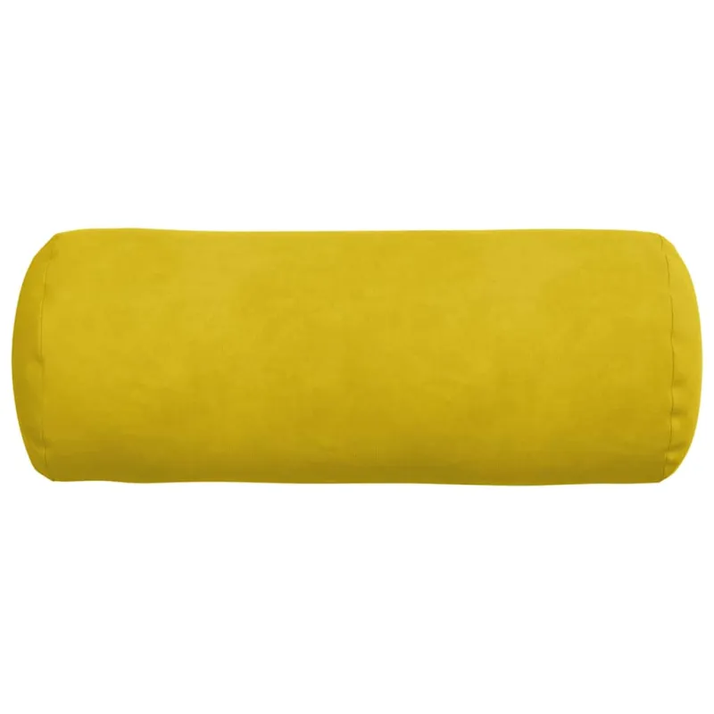 Pagalvės 2 pcs Geltona Ø 15 x 40 cm Kordūrinis audinys