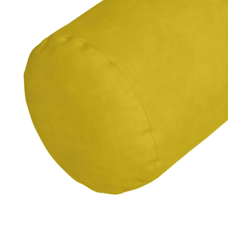 Pagalvės 2 pcs Geltona Ø 15 x 40 cm Kordūrinis audinys
