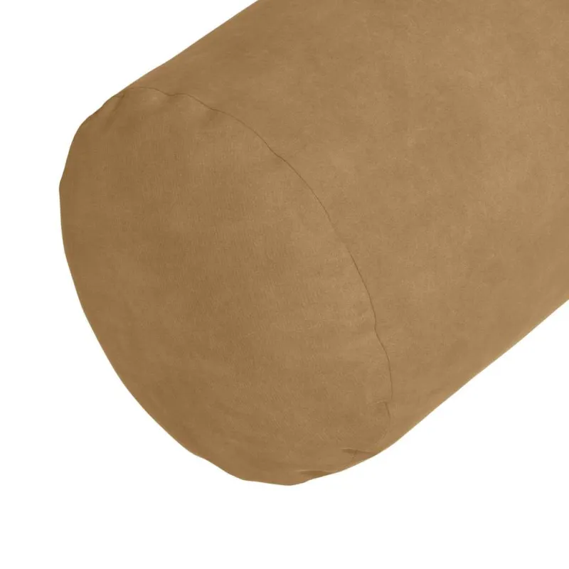 Pagalvės 2 pcs Ruda Ø 15 x 40 cm Kordūrinis audinys