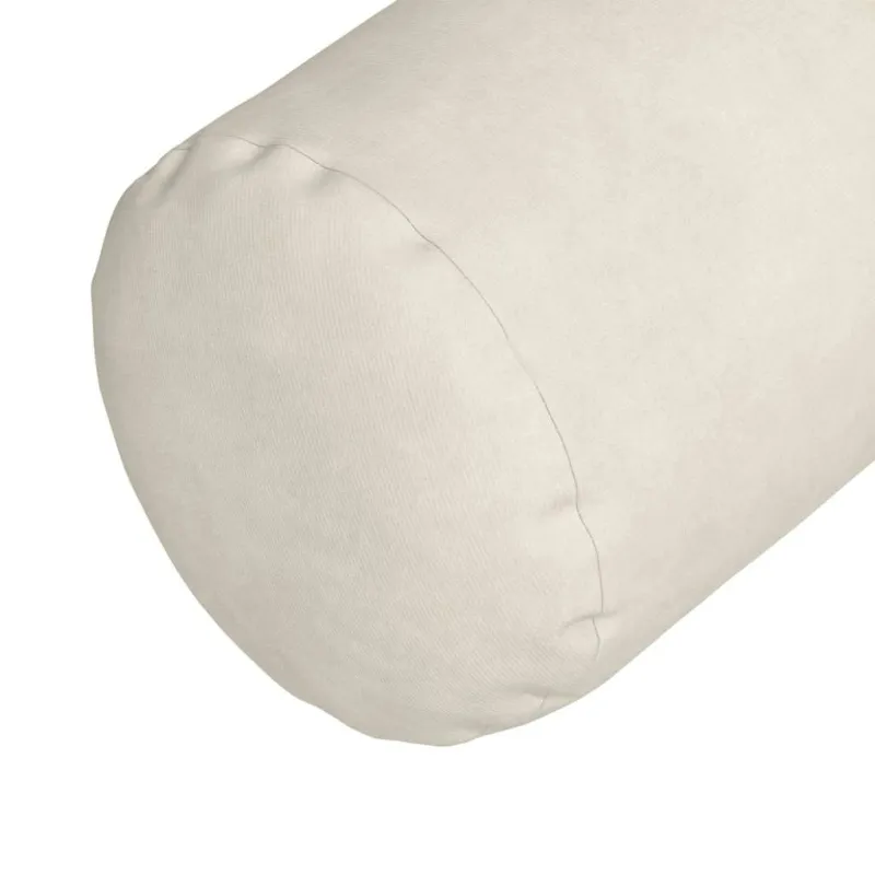Pagalvės 2 pcs Kreminė Ø 15 x 40 cm Kordūrinis audinys