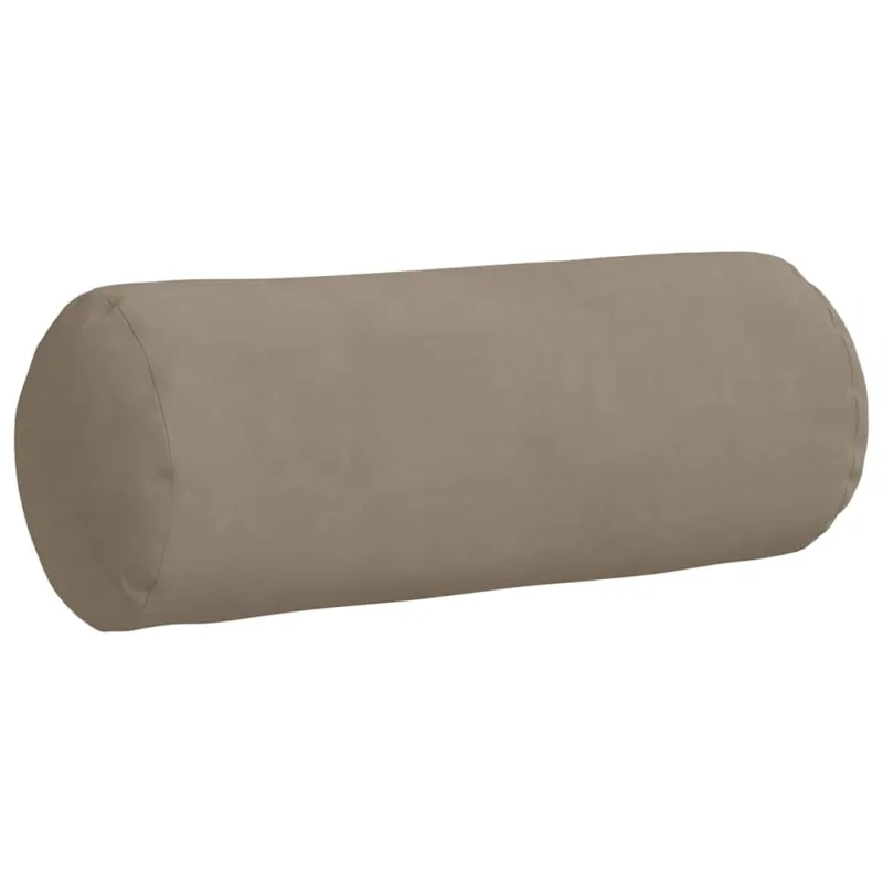 Pagalvės 2 pcs Taupe Ø 15 x 40 cm Mikropluošto audinys