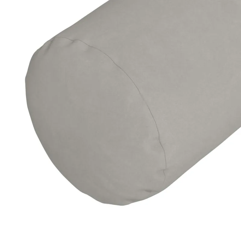 Pagalvės 2 pcs Šviesiai pilka Ø 15 x 40 cm Mikropluošto audinys