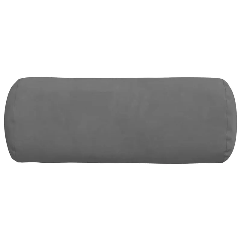 Pagalvės 2 pcs Tamsiai pilka Ø 15 x 40 cm Mikropluošto audinys