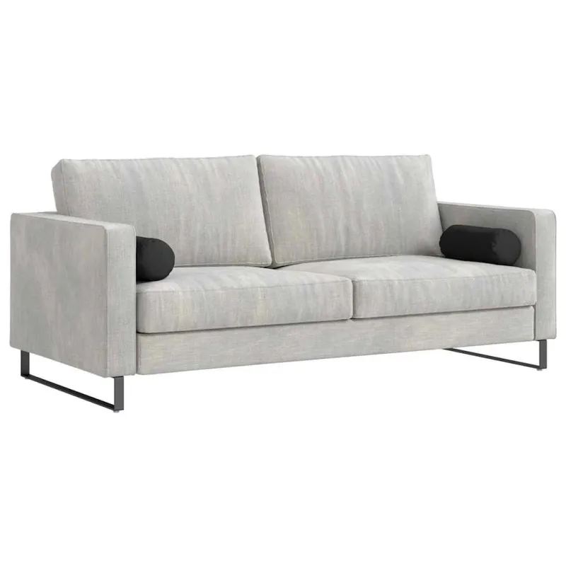 Pagalvės 2 pcs Juoda Ø 15 x 40 cm Mikropluošto audinys