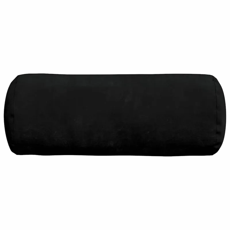 Pagalvės 2 pcs Juoda Ø 15 x 40 cm Mikropluošto audinys