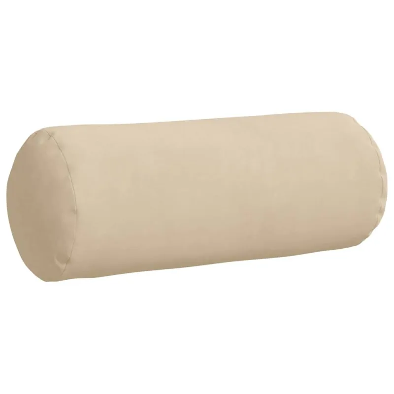 Pagalvės 2 pcs Kreminė Ø 15 x 40 cm Mikropluošto audinys