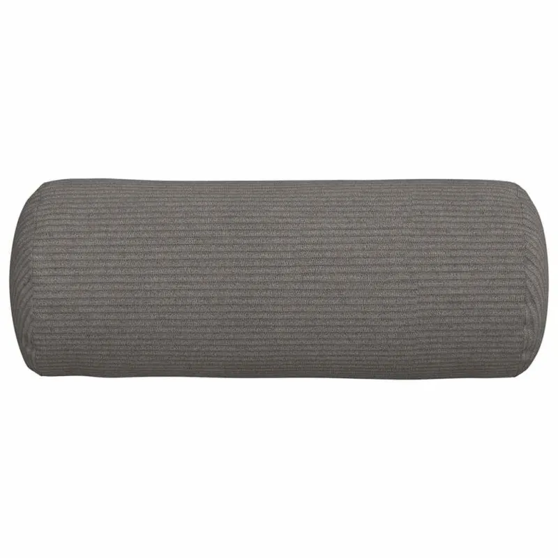 Pagalvės 2 pcs Šviesiai pilka Ø 15 x 40 cm Kordūrinis audinys