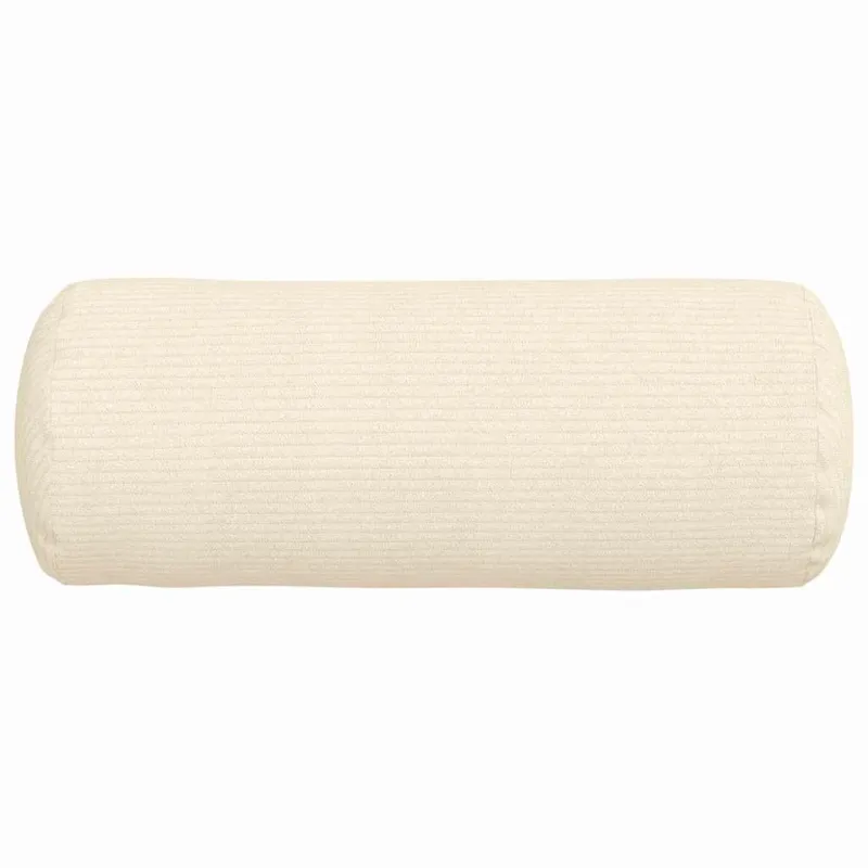 Pagalvės 2 pcs Kreminė Ø 15 x 40 cm Kordūrinis audinys