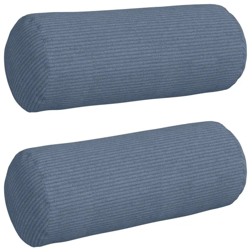 Pagalvės 2 pcs Mėlyna Ø 15 x 40 cm Kordūrinis audinys