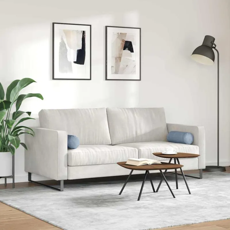 Pagalvės 2 pcs Mėlyna Ø 15 x 40 cm Kordūrinis audinys