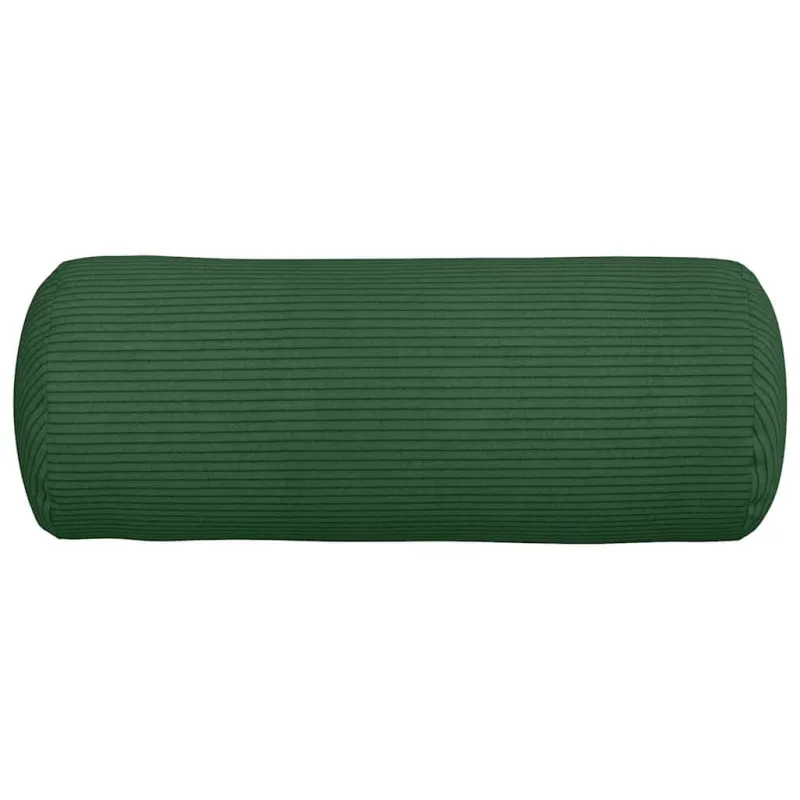 Pagalvės 2 pcs Tamsiai žalia Ø 15 x 40 cm Kordūrinis audinys