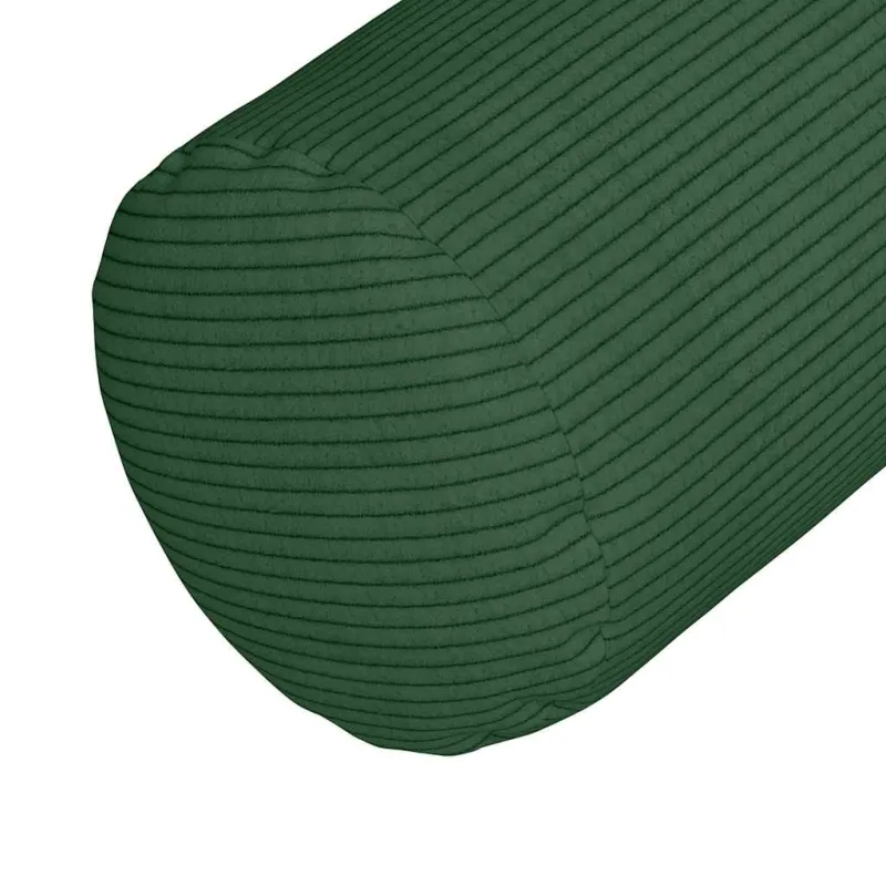 Pagalvės 2 pcs Tamsiai žalia Ø 15 x 40 cm Kordūrinis audinys