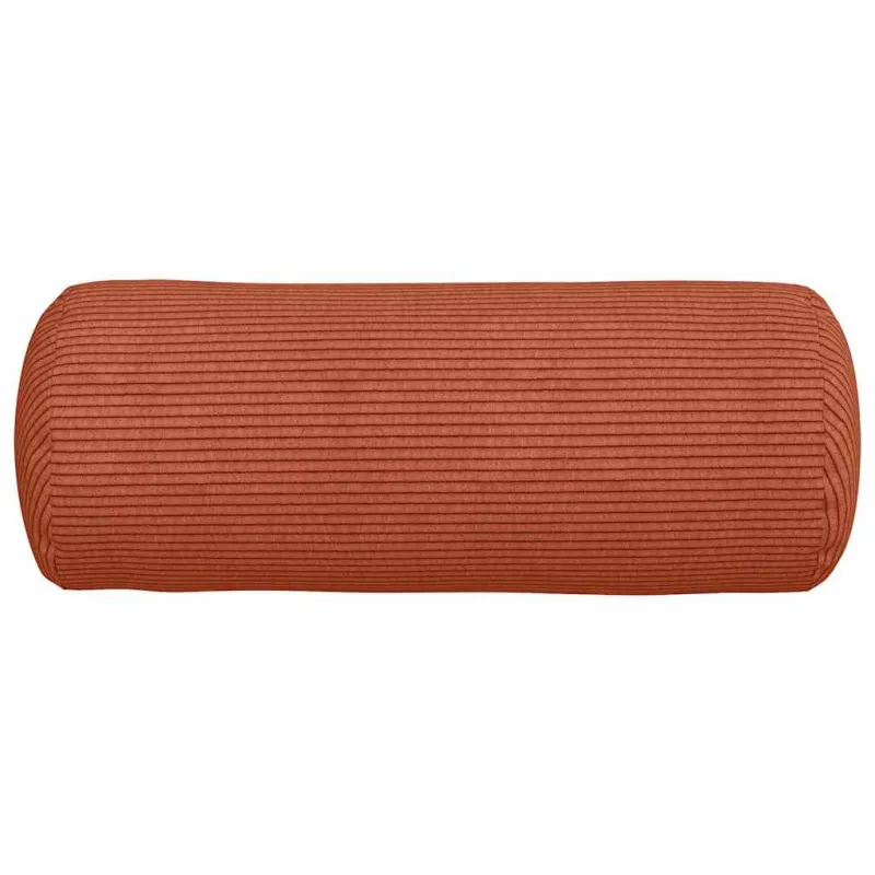 Pagalvės 2 pcs Raudona oranžinė Ø 15 x 40 cm Kordūrinis audinys