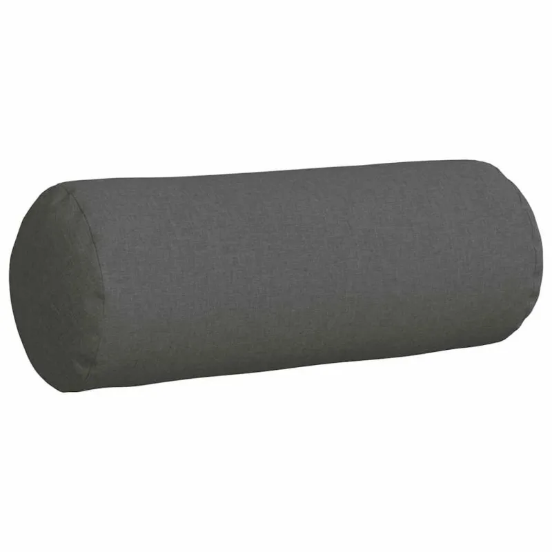 Pagalvės 2 pcs Tamsiai pilka Ø 25 x 70 cm audinys