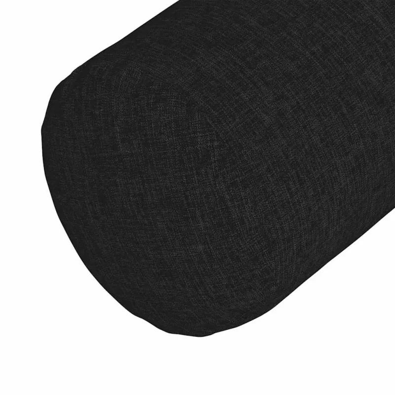 Pagalvės 2 pcs Juoda Ø 25 x 70 cm audinys