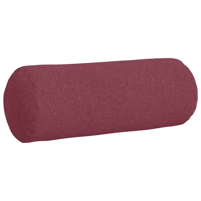 Pagalvės 2 pcs Vyno raudona Ø 25 x 70 cm audinys