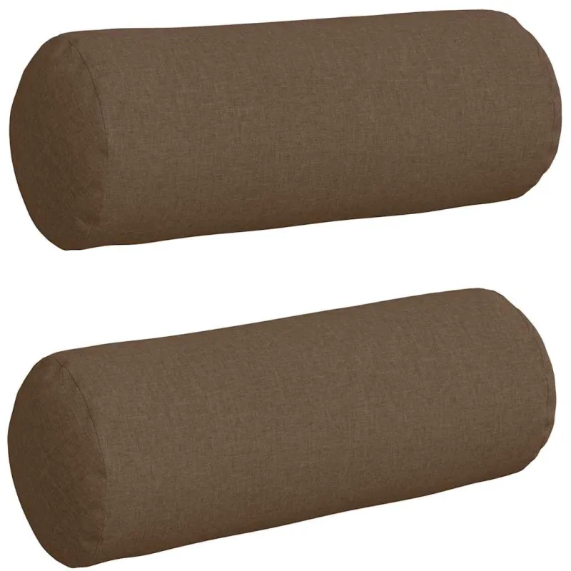 Pagalvės 2 pcs Ruda Ø 25 x 70 cm audinys