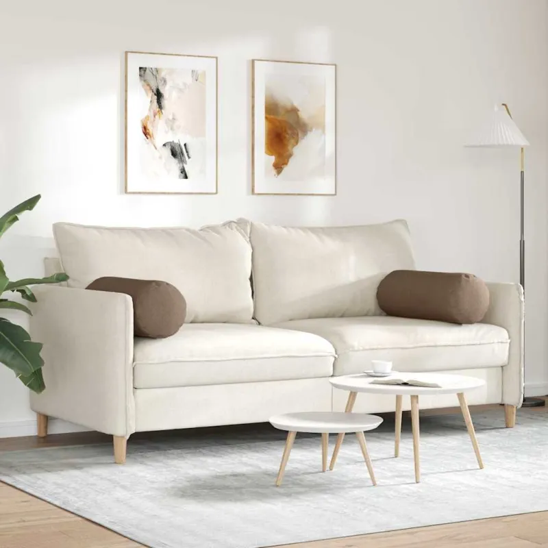 Pagalvės 2 pcs Ruda Ø 25 x 70 cm audinys