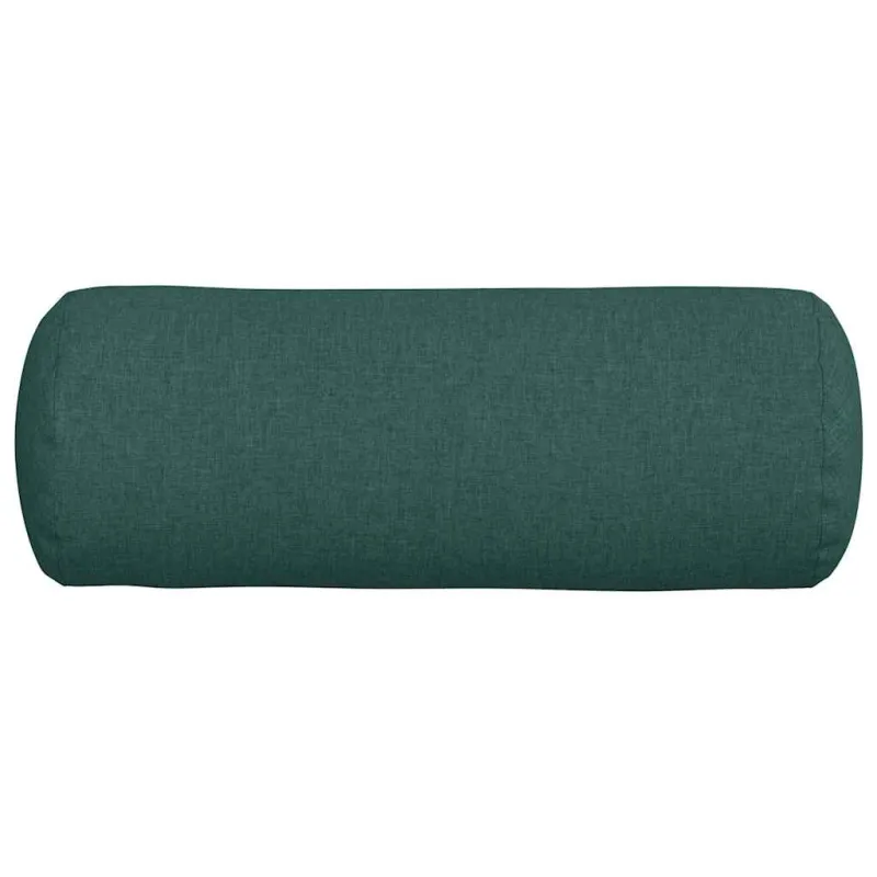Pagalvės 2 pcs Tamsiai žalia Ø 25 x 70 cm audinys
