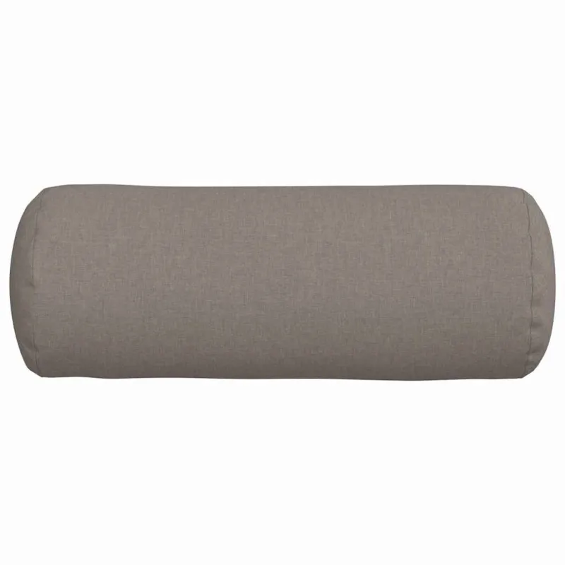 Pagalvės 2 pcs Taupe Ø 25 x 70 cm audinys