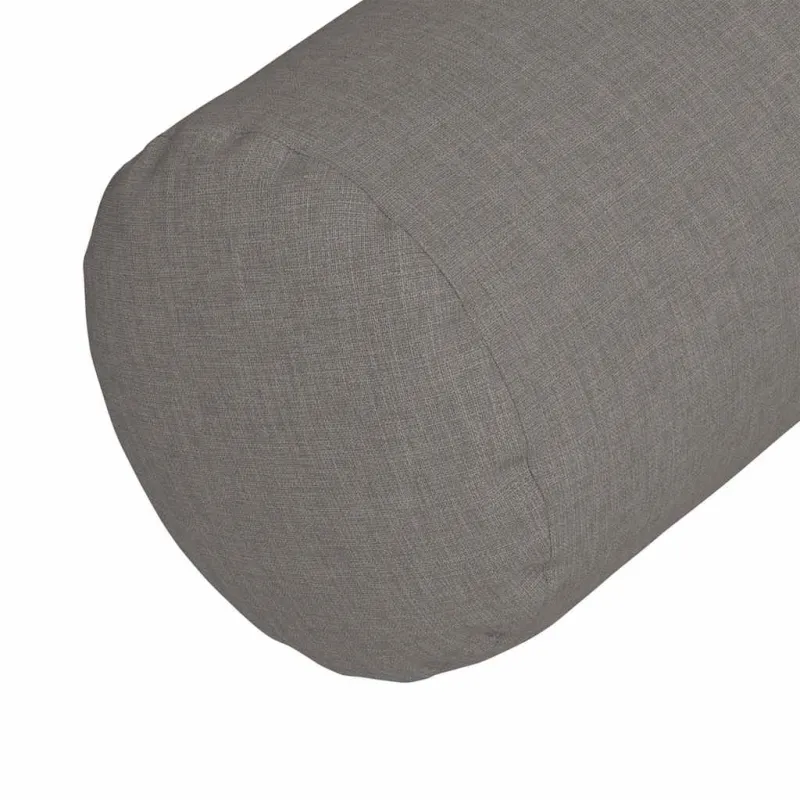 Pagalvės 2 pcs Taupe Ø 25 x 70 cm audinys