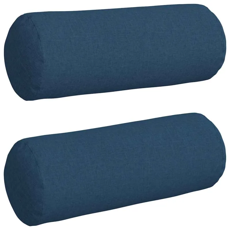 Pagalvės 2 pcs Mėlyna Ø 25 x 70 cm audinys
