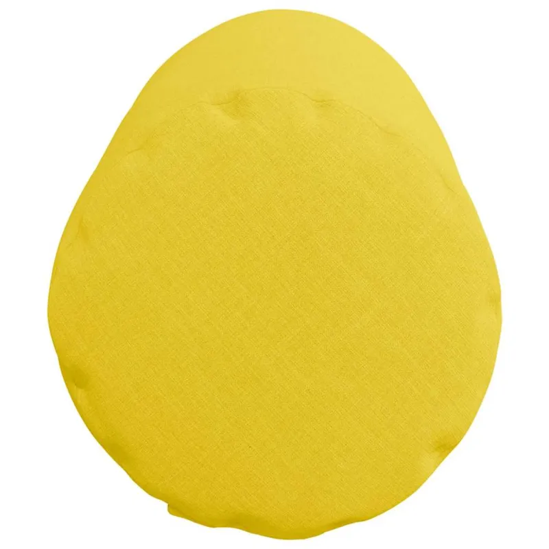 Pagalvės 2 pcs Šviesi geltona Ø 25 x 70 cm audinys
