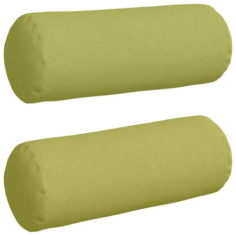Pagalvės 2 pcs Šviesiai žalia Ø 25 x 70 cm audinys