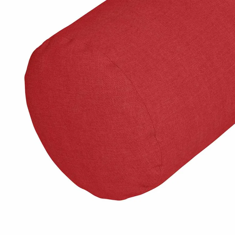 Pagalvės 2 pcs Raudona Ø 25 x 70 cm audinys
