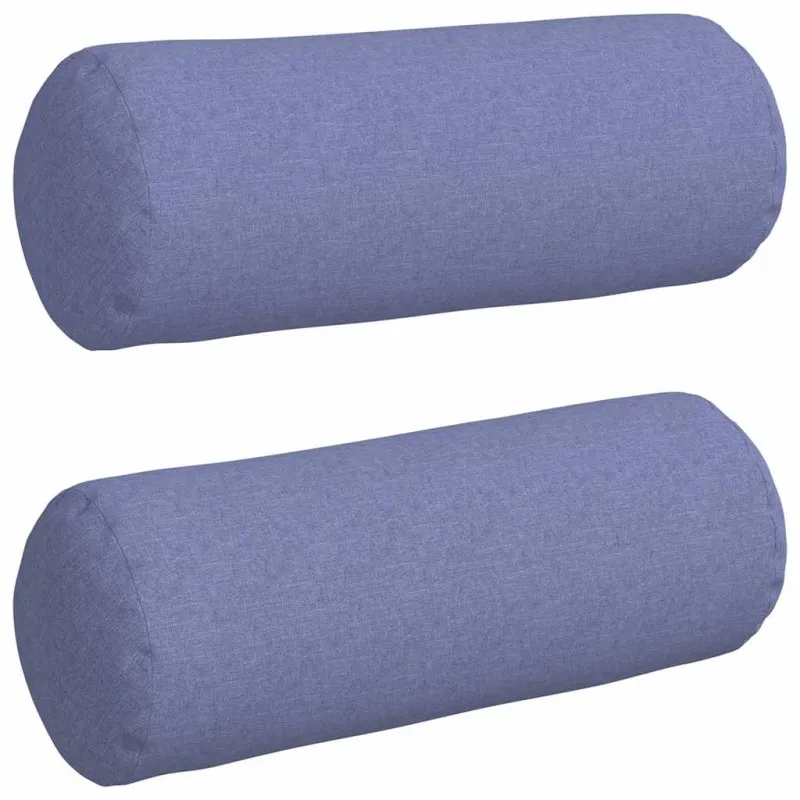 Pagalvės 2 pcs Džinsinės mėlynos Ø 25 x 70 cm audinys