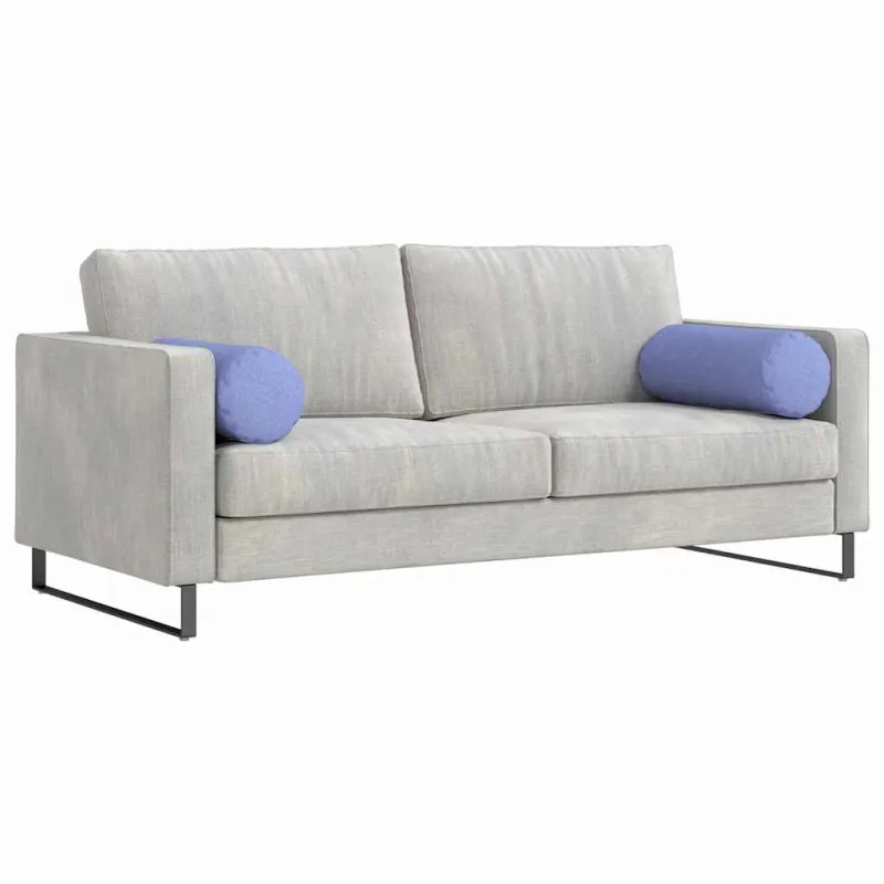 Pagalvės 2 pcs Džinsinės mėlynos Ø 25 x 70 cm audinys