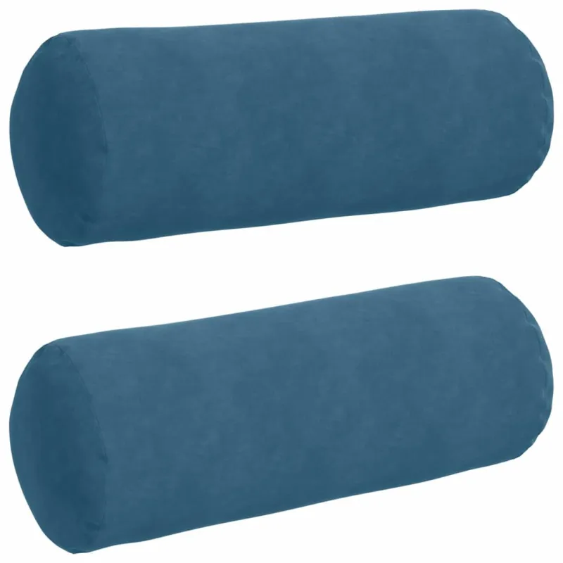 Pagalvės 2 pcs Mėlyna Ø 25 x 70 cm Kordūrinis audinys